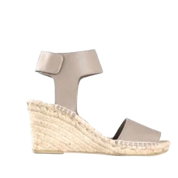 Sz 9 VINCE Made in Spain Sophie Wedge Sandal w Jute Rope Detail in agree Retail - Picture 3 of 10